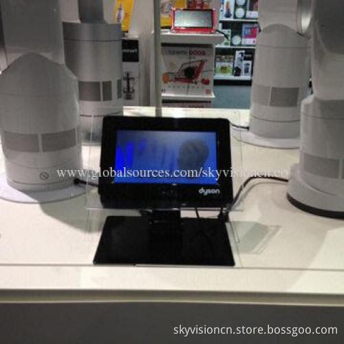 7-inch POS screen with sensor/built-in memory and speak/with auto video loop play easy fixed